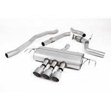 Milltek Sport výfukový systém cat-back bez rezonátoru Race pro Honda Civic Type R FK8 2.0 i-VTEC (s OPF/GPF nebo bez OPF/GPF) 2017-2022, GT-100 titanové koncovky