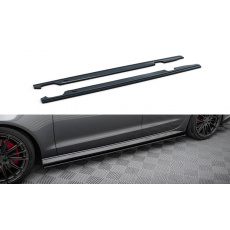 Maxton Design difuzory pod boční prahy pro Audi A6 C7 FL, černý lesklý plast ABS Maxton Design difuzory pod boční prahy pro Audi A6 C7 FL, černý lesklý plast ABS