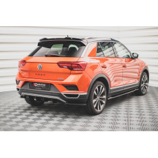 Maxton Design vložka zadního nárazníku pro Volkswagen T-roc Mk1, černý lesklý plast ABS