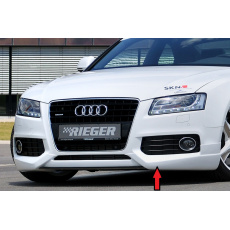 Rieger spoiler pod přední nárazník pro Audi A5 S5 B8, B81 kabriolet, kupé, Sportback před faceliftem, r.v. 06/07-07/11, plast ABS bez povrchové úpravy, pouze S-Line