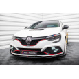 Maxton Design "Street Pro" spoiler pod přední nárazník pro Renault Megane RS Mk4, plast ABS bez povrchové úpravy, s červenou linkou