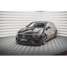 Maxton Design spoiler pod přední nárazník ver.2 pro Mercedes CLA C118/AMG 45, černý lesklý plast ABS