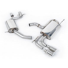 Milltek Sport výfukový systém cat-back s rezonátorem (tišší) pro Volkswagen Golf Mk6 GT 1.4 TSI 160PS 2009-2013, typ koncovek: GT-80 černá