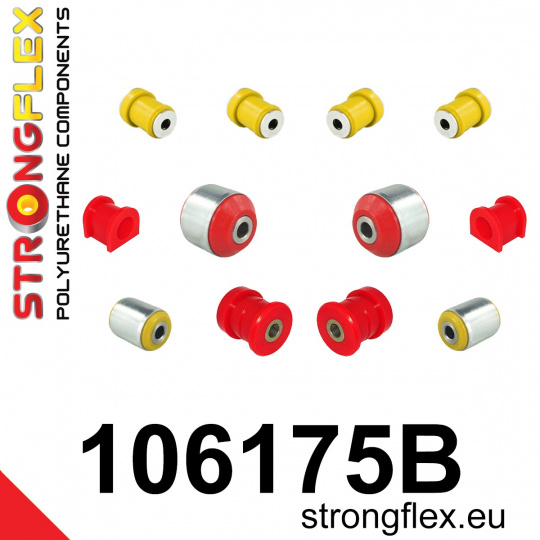 106175B: Strongflex Sada silentbloků předního zavěšení 106175B: Strongflex Sada silentbloků předního zavěšení