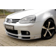 Rieger spoiler pod přední nárazník pro Volkswagen Golf 5 1K 3-dvéř., 5-dvéř., plast ABS bez povrchové úpravy, mimo GTI, s žebrováním