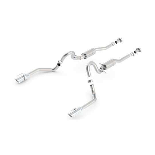  Borla Cat-Back výfukový systém "ATAK" pro Ford Mustang GT 4,6l V8 RWD 2-dvéř. Coupé/Convertible, r.v. od 99-04