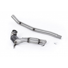 Milltek Sport downpipe a Hi-Flow sportovní katalyzátor Race Cat verze - 94mm / 3.7" ID Turbo Outlet do 80mm / 3.15" Downpipe s 200CPSI HJS Cat pro Audi S3 2.0TFSI Quattro Sedan 310PS 8Y (NA / bez OPF) 2022-2024, pouze pro OE Cat Back systém