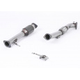 Milltek Sport downpipe a Hi-Flow sportovní katalyzátor pro Ford Focus Mk2 ST 225 2005-2010, pro montáž do 3palcového systému „Race“ 