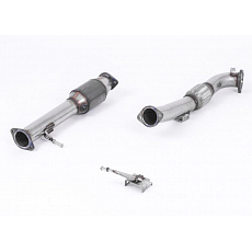 Milltek Sport downpipe a Hi-Flow sportovní katalyzátor pro Ford Focus Mk2 ST 225 2005-2010, pro montáž do 3palcového systému „Race“ 