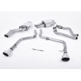 Milltek Sport výfukový systém cat-back Race verze (nemá scvhálení pro provoz) pro Audi S5 3.0 TFSI B8 Coupe/Cabriolet (S tronic) 2009-2011, typ koncovek: oválné leštěné