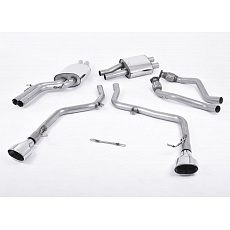 Milltek Sport výfukový systém cat-back Race verze (nemá scvhálení pro provoz) pro Audi S5 3.0 TFSI B8 Coupe/Cabriolet (S tronic) 2009-2011, typ koncovek: oválné leštěné