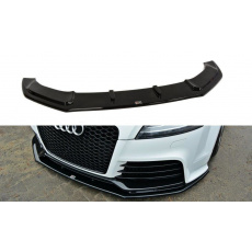 Maxton Design spoiler pod přední nárazník pro Audi TT RS 8J, černý lesklý plast ABS, ver. 1