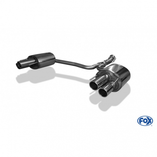 Fox Sportauspuff koncový tlumič výfuku s koncovkou 2x90 Typ 16 na obou stranách pro Lexus IS IS F 2005- s motorem 5.0