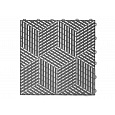 3D dlaždice modulární podlahy 40 x 40 cm, barva: tmavě šedá