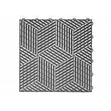3D dlaždice modulární podlahy 40 x 40 cm, barva: tmavě šedá 3D dlaždice modulární podlahy 40 x 40 cm, barva: tmavě šedá