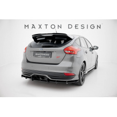 Maxton Design "Street Pro" difuzor zadního nárazníku pro Ford Focus ST Mk3 Facelift, plast ABS bez povrchové úpravy, s černou a červenou linkou Maxton Design "Street Pro" difuzor zadního nárazníku pro Ford Focus ST Mk3 Facelift, plast ABS bez povrchové úpravy, s černou a červenou linkou