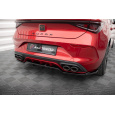 Maxton Design středový spoiler pod zadní nárazník s žebrováním pro Cupra Leon Mk1, černý lesklý plast ABS, Hatchback