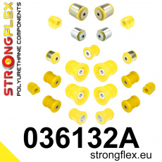 036132A: Strongflex Kompletní sada polyuretanových silentbloků pro zavěšení varianta SPORT 036132A: Strongflex Kompletní sada polyuretanových silentbloků pro zavěšení varianta SPORT