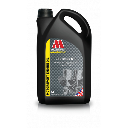 Plně syntetický závodní motorový olej Millers Oils NANODRIVE - Motorsport CFS 0w30 NT+, 5L