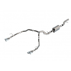 Borla Cat-Back výfukový systém "S-Type" pro Chevrolet Tahoe Premier/Tahoe High Country/Tahoe Z71/Tahoe RST 6.2L, V8, automat, 2WD/4WD, 4-dvéř., r.v. 2021-2024, typ koncovek: chromové