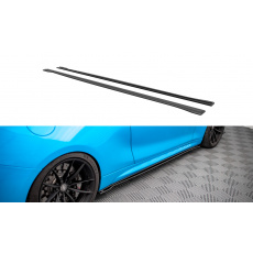 Maxton Design "Street Pro" difuzory pod boční prahy pro BMW M2 F87, plast ABS bez povrchové úpravy, s červenou linkou Maxton Design "Street Pro" difuzory pod boční prahy pro BMW M2 F87, plast ABS bez povrchové úpravy, s červenou linkou