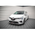Maxton Design spoiler pod přední nárazník ver.2 pro Renault Clio Mk5, černý lesklý plast ABS