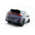 Maxton Design spoiler pod zadní nárazník s žebrováním a křidélkami v.3 pro Cupra Terramar Mk1, černý lesklý plast ABS