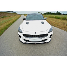 Maxton Design spoiler pod přední nárazník ver.2 pro Kia Stinger GT, černý lesklý plast ABS