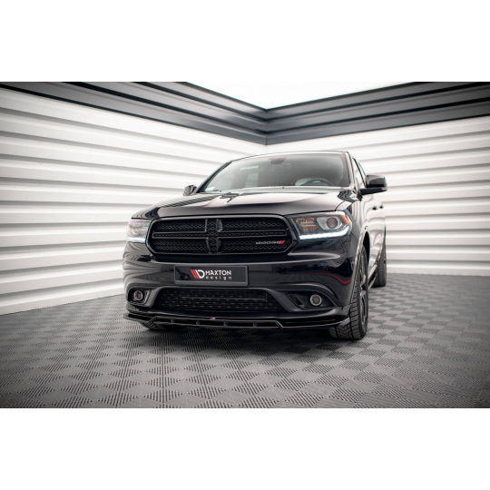 Maxton Design spoiler pod přední nárazník pro Dodge Durango RT Mk3, černý lesklý plast ABS
