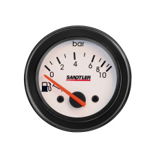 Sandtler série Racing přídavný ukazatel - tlak paliva 0-10bar