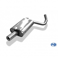 Fox Sportauspuff koncový tlumič výfuku s koncovkou 1x80 Typ 13 pro Audi A4 B6 2000-2004 s motorem 1.6, 1.9 TDI, 2.0