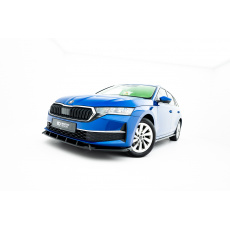 Maxton Design spoiler pod přední nárazník pro Škoda Octavia Mk4 Facelift, černý lesklý plast ABS, Liftback / Combi