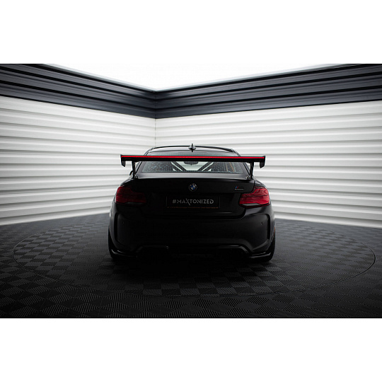 Maxton Design zadní křídlo s široce rozkročenými držáky a LED světlem pro BMW řada 2 F22, F22 M-Pack, materiál pravý karbon Maxton Design zadní křídlo s široce rozkročenými držáky a LED světlem pro BMW řada 2 F22, F22 M-Pack, materiál pravý karbon