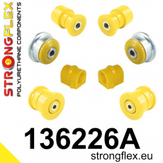 136226A: Strongflex Sada silentbloků předního zavěšení a zadního nosníku varianta SPORT 136226A: Strongflex Sada silentbloků předního zavěšení a zadního nosníku varianta SPORT