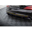 Maxton Design "Street Pro" difuzor zadního nárazníku pro Mercedes CLA C 117 Facelift 45 AMG, plast ABS bez povrchové úpravy