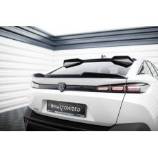 Maxton Design spodní prodloužení spoileru 3d pro Peugeot 408 Mk1, černý lesklý plast ABS