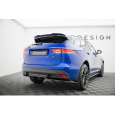 Maxton Design středový spoiler pod zadní nárazník s žebrováním pro Jaguar F-Pace R-Sport Mk1, černý lesklý plast ABS Maxton Design středový spoiler pod zadní nárazník s žebrováním pro Jaguar F-Pace R-Sport Mk1, černý lesklý plast ABS