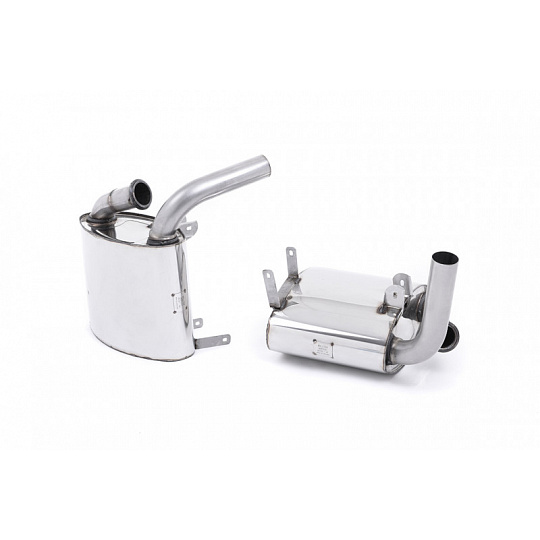 Milltek Sport výfukový systém cat-back Cup System (bez klapek) pro Porsche 911 996 Carrera a Carrera S (C2 a C4) 1998-2005, využívá originálních koncovek