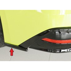 Rieger spoiler pod zadní nárazník na levé straně pro Škoda Enyaq iV RS SUV (5AZ) r.v. 07/21-, plast ABS lakovaný do černé lesklé barvy
