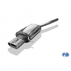 Fox Sportauspuff koncový tlumič výfuku s koncovkou 135x80 Typ 53 pro Volkswagen Jetta V s motorem 1.4, 1.6, 1.6 TDI, 1.9 TDI, 2.0, 2.0 TDI