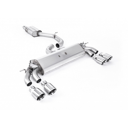 Milltek Sport homologovaný výfuk cat-back GPF Back - s rezonátorem pro Audi S3 2.0 TFSI quattro 3-dvéř. 8V.2 (s GPF) 2019-2020, dvojité, kulaté, typ koncovek: GT-100 leštěné Milltek Sport homologovaný výfuk cat-back GPF Back - s rezonátorem pro Audi S3 2.0 TFSI quattro 3-dvéř. 8V.2 (s GPF) 2019-2020, dvojité, kulaté, typ koncovek: GT-100 leštěné