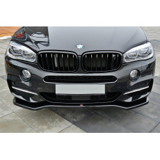 Maxton Design spoiler pod přední nárazník ver.1 pro BMW X5 F15, černý lesklý plast ABS