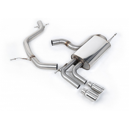 Milltek Sport homologovaný výfuk cat-back bez rezonátoru (hlasitější) pro Volkswagen Golf Mk5 GTi Edition 30 2.0T FSi 230PS 2006-2009, typ koncovek: GT-80 titanové Milltek Sport homologovaný výfuk cat-back bez rezonátoru (hlasitější) pro Volkswagen Golf Mk5 GTi Edition 30 2.0T FSi 230PS 2006-2009, typ koncovek: GT-80 titanové