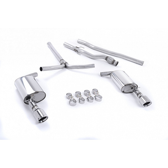 Milltek Sport výfukový systém cat-back bez rezonátoru (hlasitější) pro New Mini MK2 (R55) Cooper S Clubman 1.6i Turbo 2007-2014