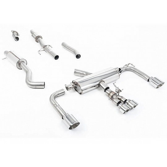 Milltek Sport výfukový systém primary cat-back 76.2mm / 3" s rezonátorem pro Toyota Corolla GR Corolla 1.6 Turbo 2023-2024, GT leštěné koncovky Milltek Sport výfukový systém primary cat-back 76.2mm / 3" s rezonátorem pro Toyota Corolla GR Corolla 1.6 Turbo 2023-2024, GT leštěné koncovky