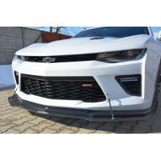 Maxton Design hybridní spoiler pod přední nárazník pro Chevrolet Camaro 6, černý lesklý plast ABS, včetně modelu 2018+