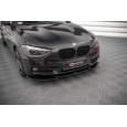Maxton Design spoiler pod přední nárazník ver.2 pro BMW řada 1 F20, černý lesklý plast ABS