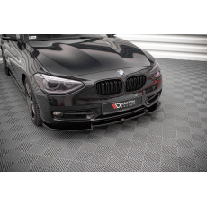Maxton Design spoiler pod přední nárazník ver.2 pro BMW řada 1 F20, černý lesklý plast ABS