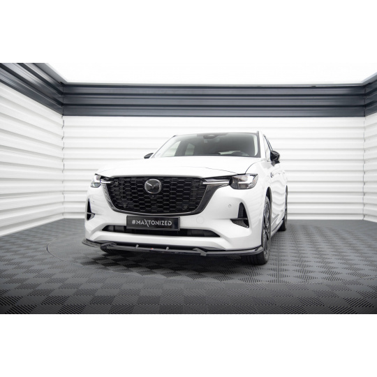Maxton Design spoiler pod přední nárazník pro Mazda CX-60 Mk1, černý lesklý plast ABS