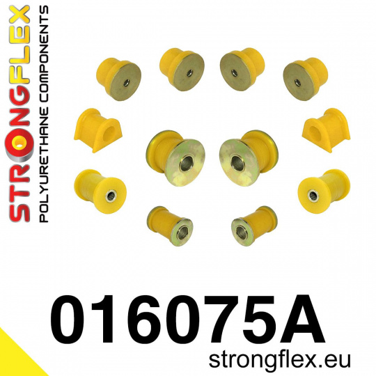 016075A: Strongflex Sada silentbloků předního zavěšení varianta SPORT